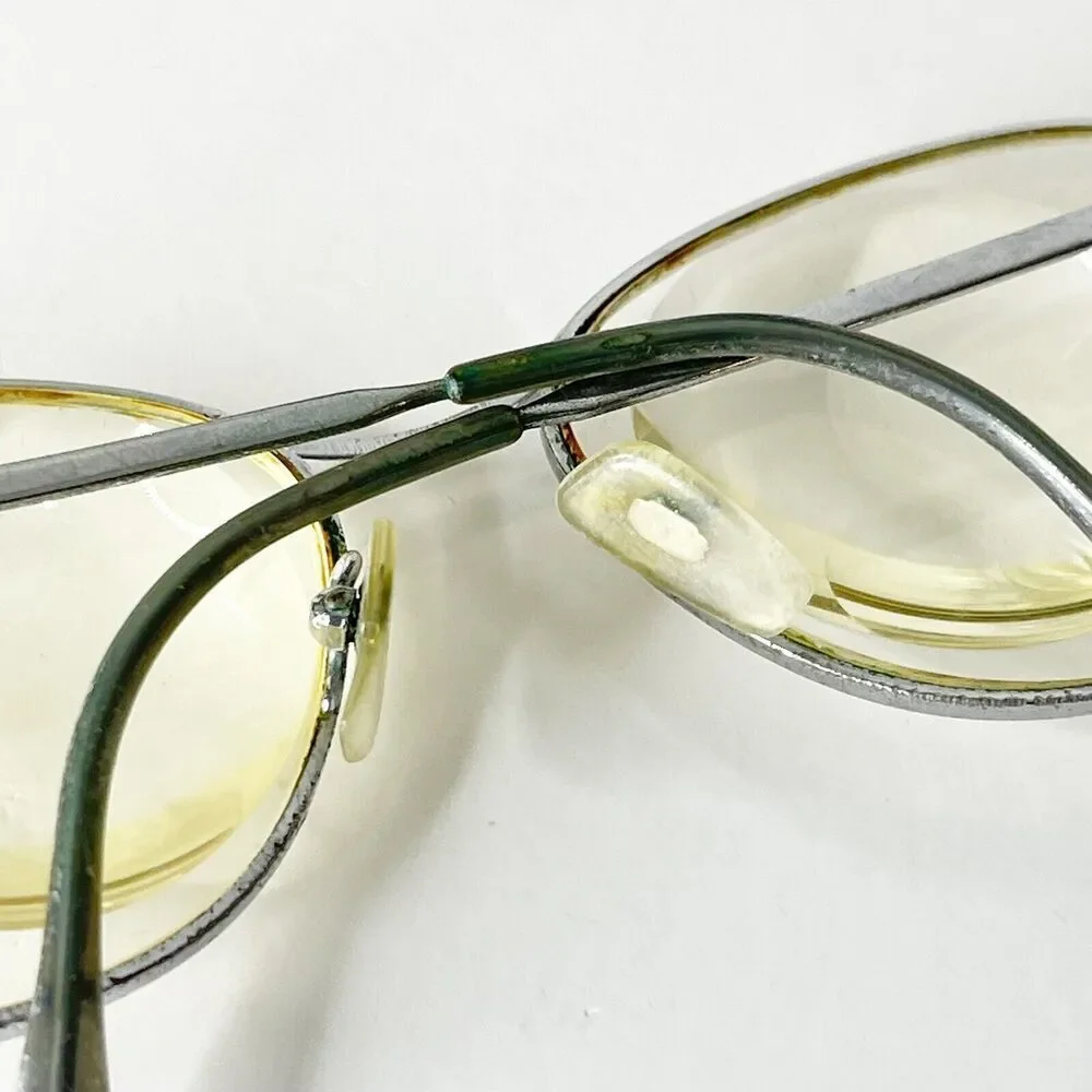 Vintage Comet Eyeglasses 52-18-130 Bifocal Lens Metal Frame Retro MCM 80s France